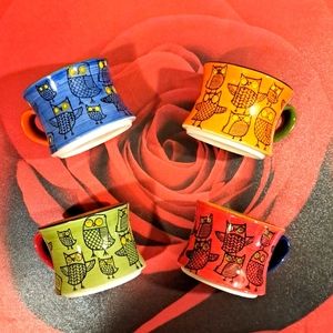 Vintage Pier 1 Owl Mugs